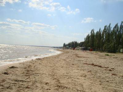 Пляж около Шмагино