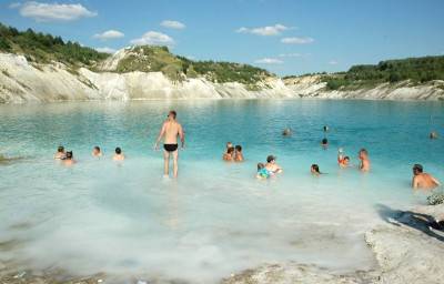 Пляж у Мелового озера