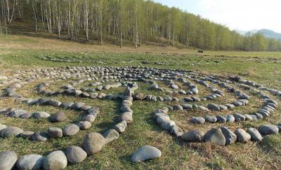 Парк лабиринтов в Горном Алтае