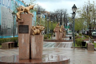 Сквер сибирских кошек